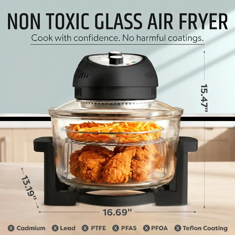 Granitestone 16 Quart Extra Large Air Fryer - Oil-Less Crispy Cooking for Healthier Meals