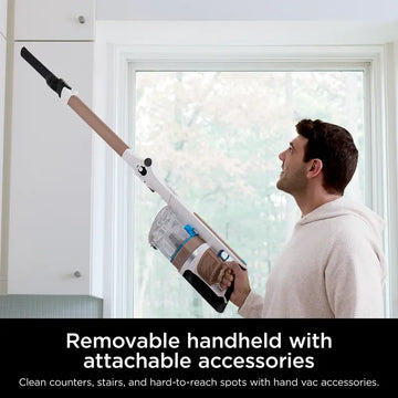 Powerful Cordless Vacuum Cleaner with HEPA Filter, Flex Wand & 50-Min Runtime- IZ380H