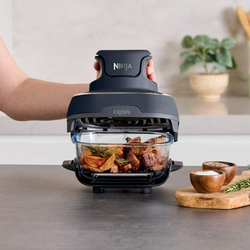 Ninja Crispi™ Portable Cooking System with Crispi PowerPod™, 6 cup and 4 Qt TempWare™ Air Fryer, FN101CGY