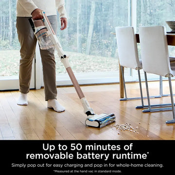 Powerful Cordless Vacuum Cleaner with HEPA Filter, Flex Wand & 50-Min Runtime- IZ380H