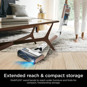Powerful Cordless Vacuum Cleaner with HEPA Filter, Flex Wand & 50-Min Runtime- IZ380H